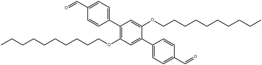 2',5'-Bis(decyloxy)-[1,1':4',1''-terphenyl]-4,4''-dicarbaldehyde Structure