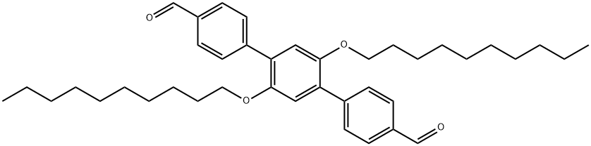 2',5'-Bis(decyloxy)-[1,1':4',1''-terphenyl]-4,4''-dicarbaldehyde structure