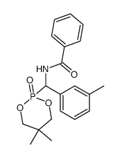 N-((5,5-dimethyl-2-oxido-1,3,2-dioxaphosphinan-2-yl)(m-tolyl)methyl)benzamide结构式