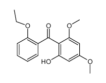 2'-ethoxy-2-hydroxy-4,6-dimethoxy-benzophenone结构式