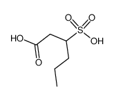 3-sulfo-hexanoic acid Structure