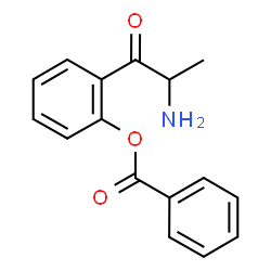 Propiophenone,-alpha--amino-o-hydroxy-,benzoate (3CI) structure