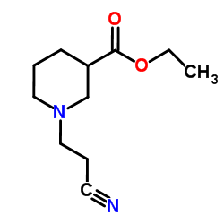 ethyl 1-(2-cyanoethyl)piperidine-3-carboxylate结构式