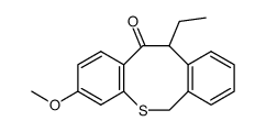 12-ethyl-5-hydro-8-methoxydibenzo(b,f)thiocin-11(12H)-one结构式