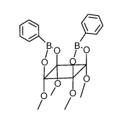 (3aS,6aS)-3a,3b,6a,6b-tetramethoxy-2,5-diphenyltetrahydrocyclobuta[1,2-d:3,4-d']bis([1,3,2]dioxaborole)结构式
