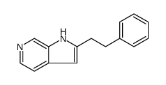 2-PHENETHYL-1H-PYRROLO[2,3-C]PYRIDINE结构式