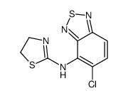 5-chloro-N-(4,5-dihydro-1,3-thiazol-2-yl)-2,1,3-benzothiadiazol-4-amine结构式
