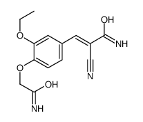 3-[4-(2-amino-2-oxoethoxy)-3-ethoxyphenyl]-2-cyanoprop-2-enamide结构式