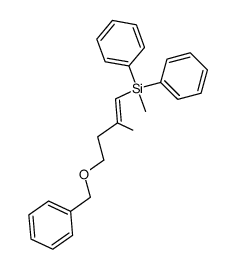 4-diphenylmethylsilyl-3-methyl-3-buten-1-ol benzyl ether结构式