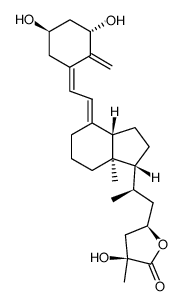 1,25-dihydroxyvitamin D3-23,26-lactol结构式
