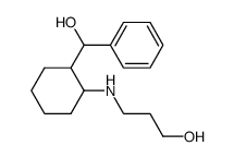 cis-N-(3-hydroxypropyl)-N-[2-[hydroxy(phenyl)methyl]cyclohexyl]amine结构式