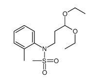 N-(3,3-diethoxypropyl)-N-(2-methylphenyl)methanesulfonamide结构式