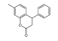 7-methyl-4-phenyl-3,4-dihydrochromen-2-one Structure