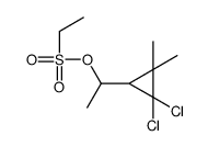1-(2,2-dichloro-3,3-dimethylcyclopropyl)ethyl ethanesulfonate结构式