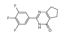 2-(3,4,5-trifluorophenyl)-3,5,6,7-tetrahydro-4H-cyclopenta[d]pyrimidin-4-one Structure
