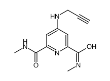 2-N,6-N-dimethyl-4-(prop-2-ynylamino)pyridine-2,6-dicarboxamide结构式