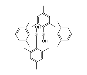hydroxy-[hydroxy-bis(2,4,6-trimethylphenyl)silyl]-bis(2,4,6-trimethylphenyl)silane结构式