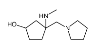 Cyclopentanol, 3-(methylamino)-3-(1-pyrrolidinylmethyl) Structure