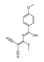 N-(2,2-dicyano-1-methylsulfanylethenyl)-4-methoxybenzamide Structure