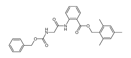 benzyloxycarbonylglycyanthranilic acid 2,4,6-trimethylbenzyl ester Structure