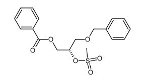 Benzoic acid (S)-3-benzyloxy-2-methanesulfonyloxy-propyl ester Structure