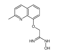 N'-hydroxy-2-(2-methylquinolin-8-yl)oxyethanimidamide结构式