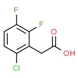 6-Chloro-2,3-difluorophenylacetic acid结构式
