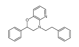 2-phenyl-4-(2-phenylethyl)-2,3-dihydropyrido[3,2-b][1,4]oxazine结构式