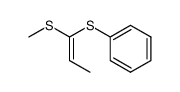 ((Z)-1-Methylsulfanyl-propenylsulfanyl)-benzene结构式