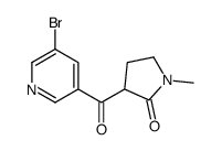 3-(5-bromopyridine-3-carbonyl)-1-methylpyrrolidin-2-one结构式