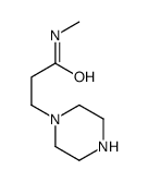 1-Piperazinepropanamide,N-methyl-(9CI)结构式