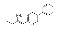 1-(5-phenyl-5,6-dihydro-4H-1,3-oxazin-2-yl)but-1-en-2-amine结构式