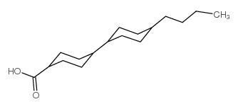 trans-4-(trans-4'-Butylcyclohexyl)cyclohexanecarboxylic acid structure