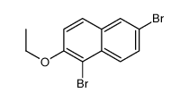 1,6-dibromo-2-ethoxynaphthalene Structure