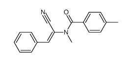 (E)-2-(N-4-Methylbenzoyl-N-methylamino)-3-phenyl-2-propenenitrile Structure