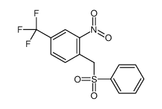 1-(benzenesulfonylmethyl)-2-nitro-4-(trifluoromethyl)benzene Structure