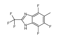 4,5,7-trifluoro-6-methyl-2-(trifluoromethyl)-1H-benzimidazole Structure