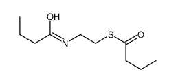 S-[2-(butanoylamino)ethyl] butanethioate Structure