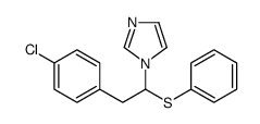 1-[2-(4-chlorophenyl)-1-phenylsulfanylethyl]imidazole结构式