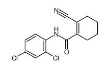 2-cyano-N-(2,4-dichlorophenyl)cyclohexene-1-carboxamide Structure