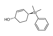 trans-4-(phenyldimethylsilyl)cyclohex-2-enol Structure