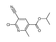 isopropyl 6-chloro-3-cyano-2-methylnicotinate Structure
