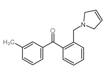 3'-METHYL-2-(3-PYRROLINOMETHYL) BENZOPHENONE structure