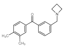 3'-AZETIDINOMETHYL-3,4-DIMETHYLBENZOPHENONE structure