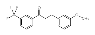 3-(3-METHOXYPHENYL)-3'-TRIFLUOROMETHYLPROPIOPHENONE structure