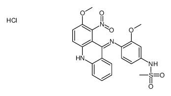 N-[3-methoxy-4-[(2-methoxy-1-nitroacridin-9-yl)amino]phenyl]methanesulfonamide,hydrochloride Structure