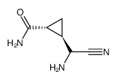 Cyclopropanecarboxamide, 2-(aminocyanomethyl)- (9CI)结构式