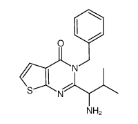 2-(1-(R,S)-amino-2-methylpropyl)-3-benzylthieno[2,3-d]pyrimidin-4(3H)-one Structure