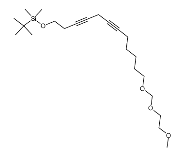 12-((2-Methoxyethoxy)methoxy)-1-(tert-butyldimethylsiloxy)-3,6-dodecadiyne结构式