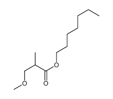 heptyl 3-methoxy-2-methylpropanoate Structure